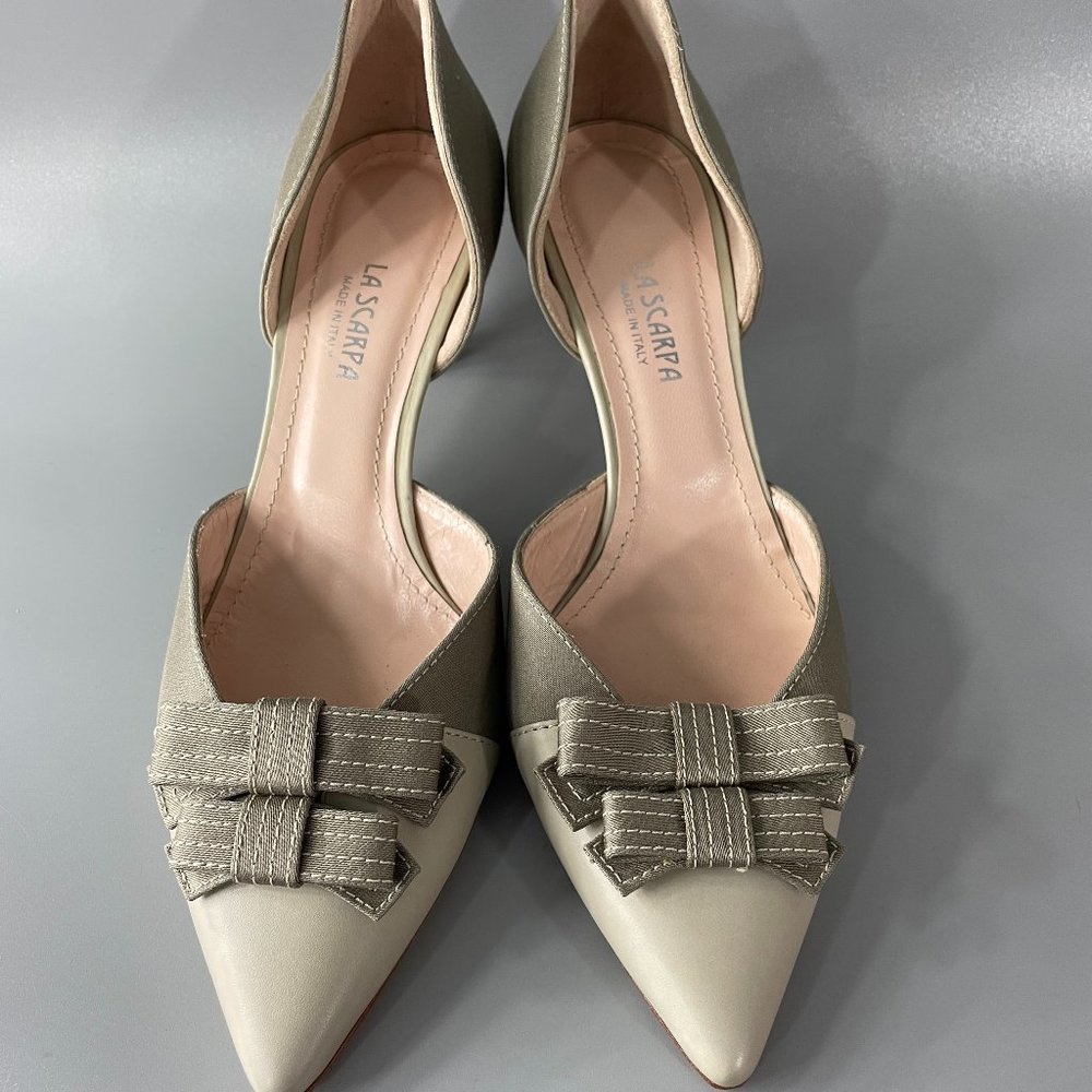 La Scarpa Mad in Italy Gray Nylon Pump, 40